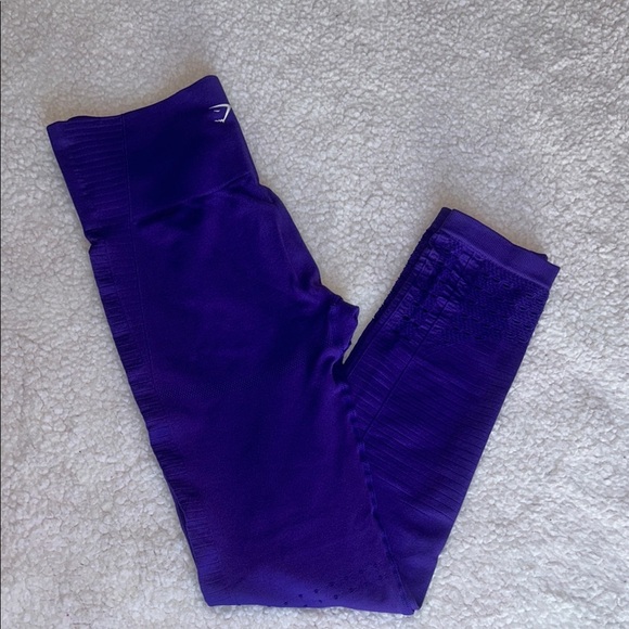 Gymshark Purple Athletic Leggings with Tapered Fit - Picture 12 of 12